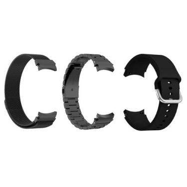 Imagem de Pulseiras Aço Inox, Magnética e Silicone Compatível Com Samsung Galaxy