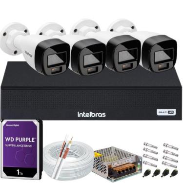 Imagem de Kit 4 Cameras de Segurança Intelbras VHD 3220b + C/ Audio Full Color 1
