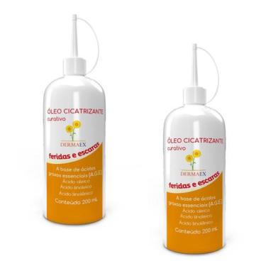 Imagem de Kit 2 Óleo De Girassol Cicatrizante 200ml - Dermaex - Nutriex