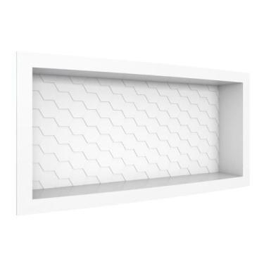 Imagem de Nicho Injetado em Plástico 60x27 Jussara Branco  - Mais de Casa