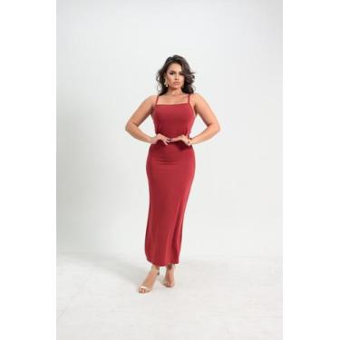Imagem de Vestido Tubinho Soltinho Elegante com Fenda na Lateral - Vibin Company