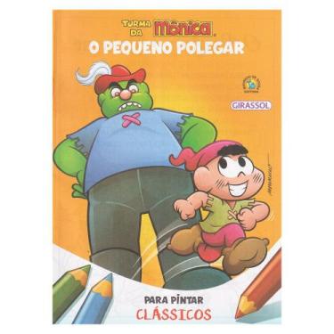 Imagem de Livro Para Pintar Turma Monica Lembrancinha Pequeno Polegar - Girassol