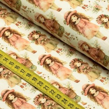 Imagem de Tecido Estampado para Patchwork - Sweet Moments : Menina 3 (0,50x1,50)