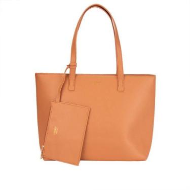 Imagem de Bolsa Shopping Bag Grande Gabriela Essenciais Niqueleira Caramelo, Car