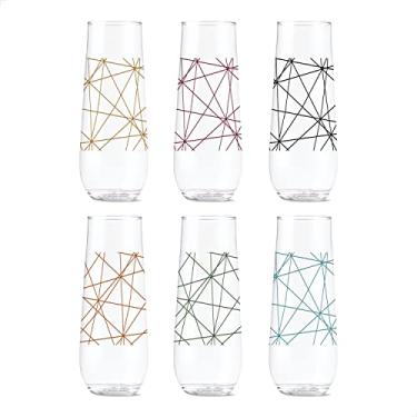 Imagem de TOSSWARE POP 410 ml Vino Designer Series – Formas 1, CONJUNTO DE 6, qualidade premium, recicláveis, inquebráveis e copos de plástico transparentes