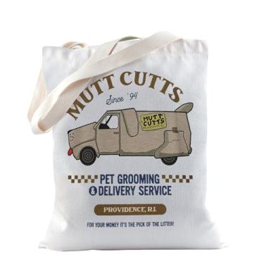 Imagem de TSOTMO Presente de comédia de comédia de cachorro Mutt Cutts Van Tote Bag para fãs de filmes Lloyd Harry presente, Bolsa Mutt