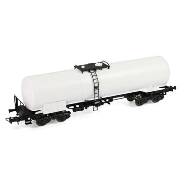 Imagem de C8768 1 unidade 1:87 escala HO vagão-tanque estilo europeu acoplador modelo trens tanque de óleo carro (branco)