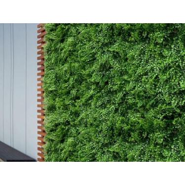 Imagem de 10 Placas para Jardim Vertical Artificial Alta Qualidade Folhagens Den