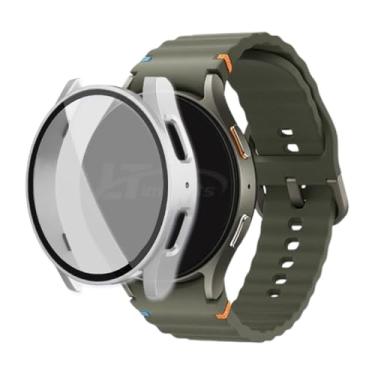 Imagem de Capa Rígida com Pelicula de Vidro Integrada LTimports compativel com Galaxy Watch 7 40mm Sm-L300 Bt e Sm-L305 Lte (LT-Prata)