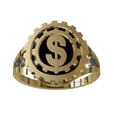 Imagem de Anel de Formatura Gestão Financeira em Ouro 18K - Vieira Cruz Joias, 2