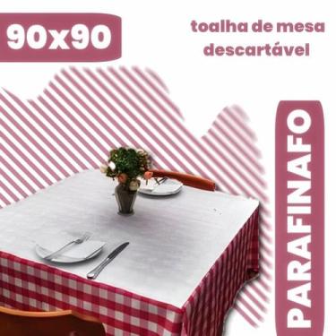 Imagem de Papel parafinado toalha mesa restaurante descartavel 90x90 - Mamedes p