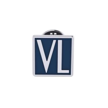 Imagem de Botton/ Broche VL com Revestimento Prateado - VL ACCESSOIRES