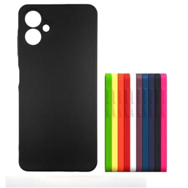 Imagem de Capa Capinha Compativel com Samsung Galaxy A06 Silicone Macia Veludo Forro Interno Premium Preta