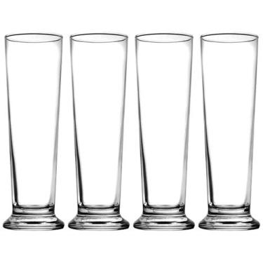Imagem de Kit com 4 Copos 250ml Cerveja Chopp Drink Vidro Bar Refrigerante - Myp