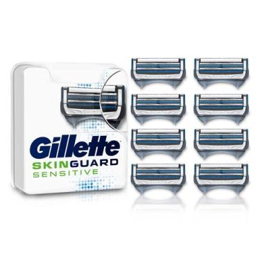 Imagem de Kit Recarga Aparelho Gillette Skinguard Sensitive 8 Unidades