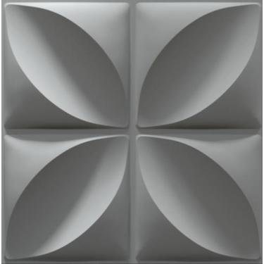 Imagem de 15 Placas 3D - Decoração para Parede - Roma 3.75m² - Ponto 3D, Cinza