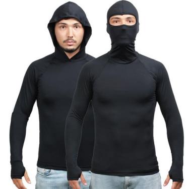 Imagem de 2 Camisa Segunda Pele Masculina Ninja + Capuz Termica Pesca - USUP, Pr