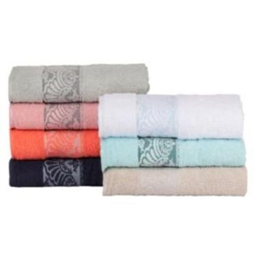 Imagem de Toalha para banho kit 3 pecas bordada sortido 70x140cm - REALCE