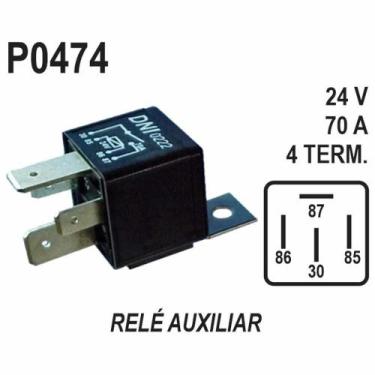 Imagem de RELE AUXILIAR para UNIVERSAL 24V 70AMP 4 SAIDAS - DNI