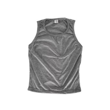 Imagem de Regata Infantil Masculina Camiseta Meia Malha 100% Algodão Blusa Camis