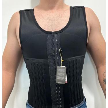 Imagem de Colete modelador masculino com 16 barbatanas (shapewear power) - MB CI