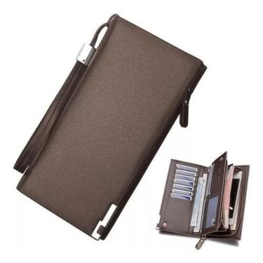 Imagem de Carteira Masculina Feminina Longa Porta Celular Moedas Zíper - Wips, M