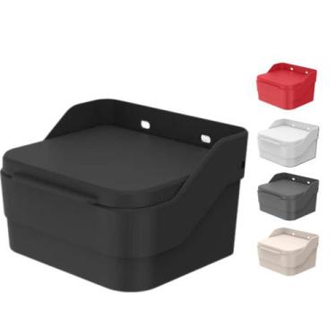 Imagem de Saleiro Porta Sal Condimento Cozinha de Mesa e Parede Plástico c/ Tamp