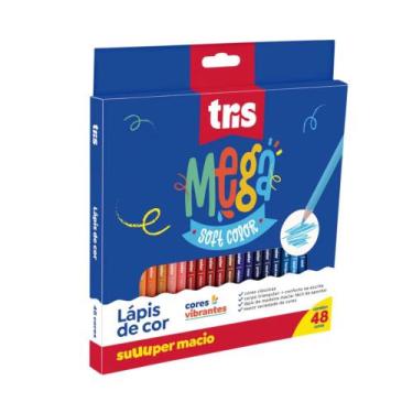 Imagem de Lápis de Cor Tris Mega Soft Color 48 Cores
