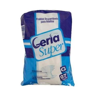 Imagem de Fralda Geriátrica GeriaSuper Mais Conforto G com 7 unidades