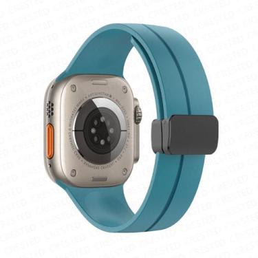 Imagem de Pulseira Silicone Magnética Marca 123Smart Compativel com iWatch 1 2 3