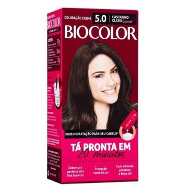 Imagem de Coloração Creme 5.0 Castanho Claro Luxuoso - Biocolor, Castanho Claro