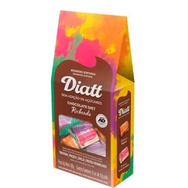 Imagem de Bombom Diatt Sortido Diet Recheado Com Trufado, Paçoca, Avelã, Frutas 