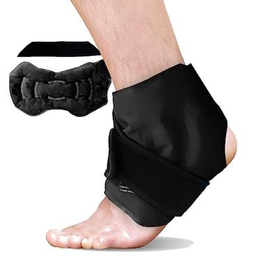 Imagem de RelaxCoo Envoltório De Gelo No Tornozelo Para Inchaço, Bolsa De Gelo Em Gel Reutilizável Para Lesões No Tornozelo, Terapia De Compressa Fria Para Alívio Da Dor Nos Pés, Tendinite De Aquiles, Fascite P
