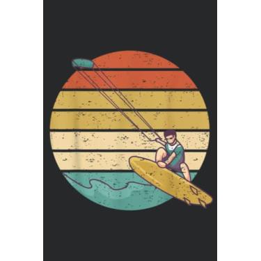 Imagem de Kitesurfing Vintage Kitesurfer Quote: Lined Journal Notebook To Do Schedule, Medium 6x9 Inches, 100 Pages, Printed Cover
