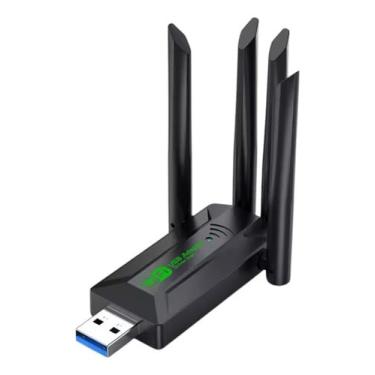 Imagem de Genérico Adaptador WiFi Dual Band 2.4 | 5GHz 1.200Mbps 4 Antenas