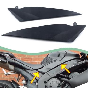 Imagem de FINMOKAL 2 peças de painéis de cobertura lateral de tanque carenagem capa de tanque de gás guarnição compatível com Yamaha YZF R1 2007 2008
