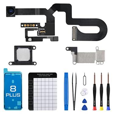 Imagem de DGSCSMY Para iPhone 8 Plus Substituição da Câmera Frontal 7MP 14.0 cm Reparação Fone de Ouvido Auricular Peça Módulo OEM com Sensor de Luz Ambiente Sensor de Proximidade Cabo Flexível Conector Kit de