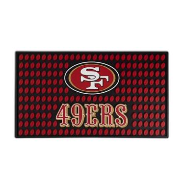 Imagem de The Memory Company Tapete de bar oficialmente licenciado pela NFL - borracha antiderrapante resistente, para bancada e bar doméstico, grande 48 cm x 28 cm