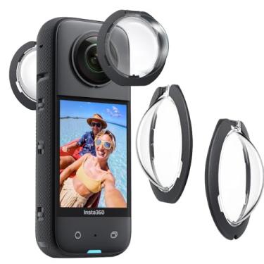 Imagem de Tedubax Protetor de lente para Insta360 X3 Protetores de lente removíveis Capa protetora de PC removível para acessórios Insta 360 X3