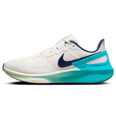 Imagem de Nike Structure 25 Tênis de corrida masculino, Fantasma, relógio de sol, vela, azul-marinho, 46