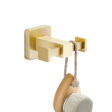 Imagem de Conjunto de ferragens para banheiro todo em cobre dourado, porta-toalhas, porta-toalhas de papel, porta-toalhas de banho, escova de vaso sanitário, acessórios para banheiro, ganchos duplos