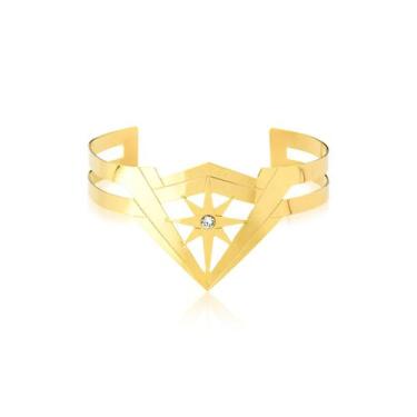 Imagem de Bracelete Mulher Maravilha Revestido em Ouro - VL ACCESSOIRES