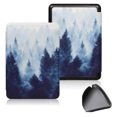 Imagem de GUKSRASO Capa para 7" Kindle Paperwhite 12th Gen 2024 e Kindle Colorsoft Signature Edition, PU e TPU Soft Traseiro Tampa Protetora para com Despertar/sono Automático