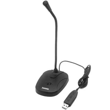 Imagem de Microfone De Mesa Usb Goose Neck Tomate Mt-1050