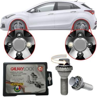 Imagem de Trava Antifurto Anti Roubo de Roda Parafuso Porca Farad Galaxylock Hyu