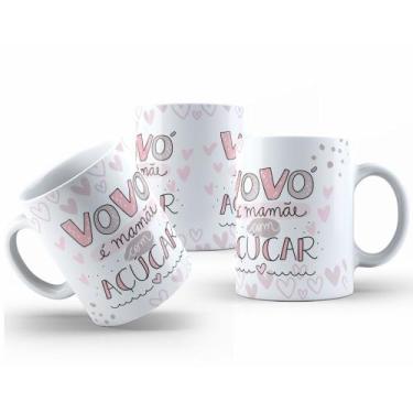 Imagem de Caneca de Cerâmia Personalizada 325ml Presente Avós Amorosos - Mecolou