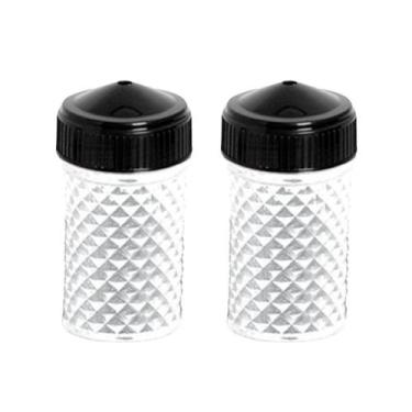 Imagem de Conjunto 2 Paliteiros Diamante Acrílico Preto Lanches - Niquelart