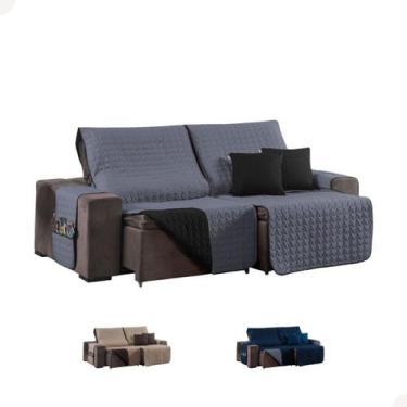 Imagem de Capa Para Sofá Retrátil 1,80m + 2 Capas De Almofadas - MR Enxovais, Ci