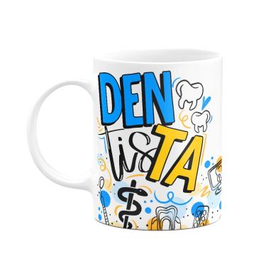 Imagem de Caneca profissões - Dentista - 325ml - Branca