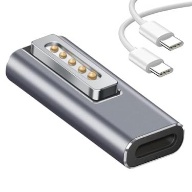 Imagem de kocomio Adaptador Magnético Usb C Para Magnético 2 Macho Para Fêmea Safe 2 Pd 100 W Power Fast Charging Converter Para Macbook Pro Air 2013-2015 Com Cabo Usb C De 100 W/5 A (1,5 M)